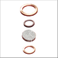 Filter and gasket set for entrance ports